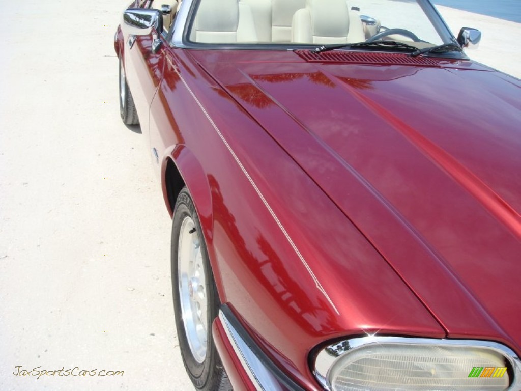 1995 XJ XJS Convertible - Morocco Red Pearl / Ivory photo #9