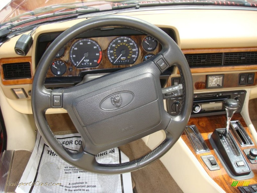 1995 XJ XJS Convertible - Morocco Red Pearl / Ivory photo #12