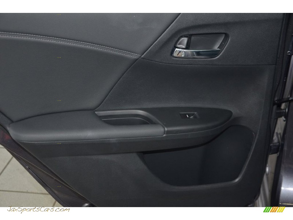 2014 Accord EX-L Sedan - Modern Steel Metallic / Black photo #21