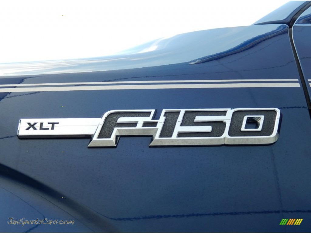 2012 F150 XLT SuperCrew - Dark Blue Pearl Metallic / Pale Adobe photo #10
