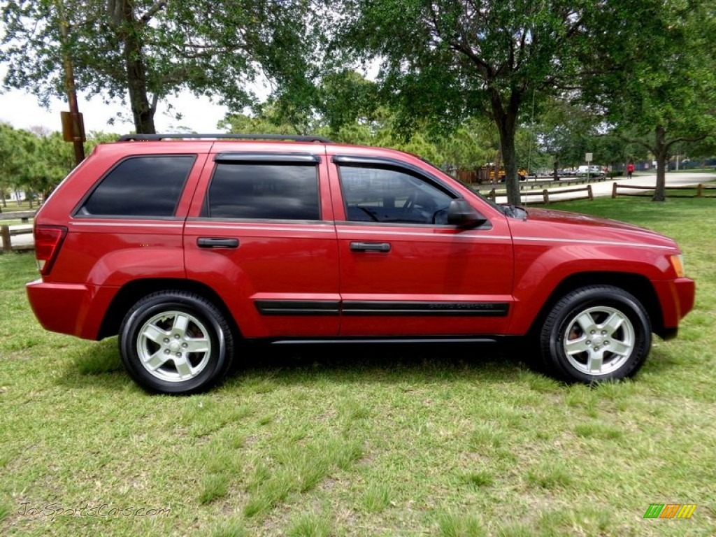 2005 Jeep Grand Cherokee Laredo in Inferno Red Crystal