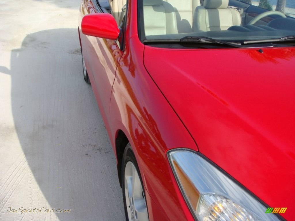 2007 Solara SLE V6 Convertible - Absolutely Red / Ivory photo #9