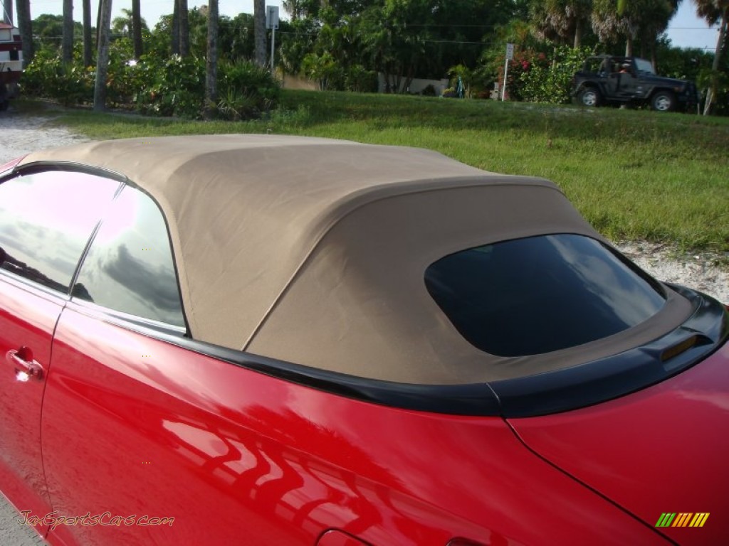 2007 Solara SLE V6 Convertible - Absolutely Red / Ivory photo #27
