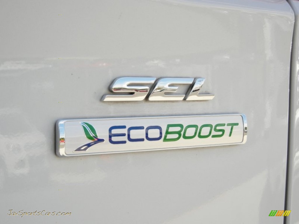 2013 Escape SEL 2.0L EcoBoost - White Platinum Metallic Tri-Coat / Medium Light Stone photo #9