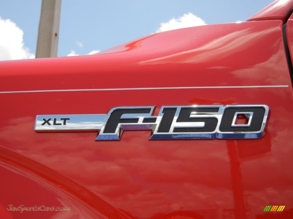 2014 F150 XLT SuperCab 4x4 - Race Red / Pale Adobe photo #5