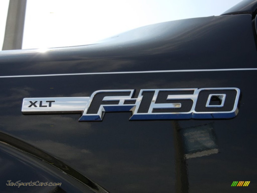 2014 F150 XLT SuperCrew 4x4 - Tuxedo Black / Steel Grey photo #5