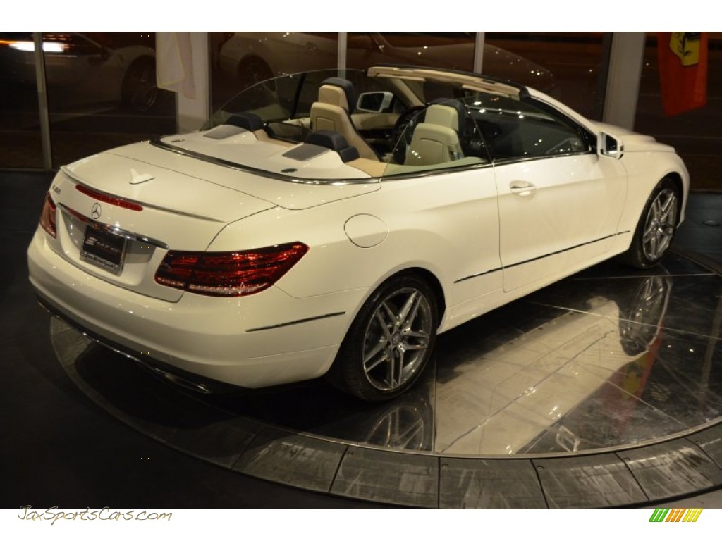 2014 E 350 Cabriolet - Diamond White Metallic / Silk Beige/Espresso Brown photo #6