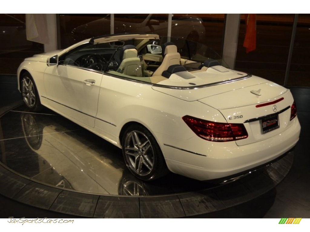 2014 E 350 Cabriolet - Diamond White Metallic / Silk Beige/Espresso Brown photo #11