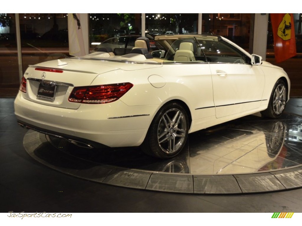 2014 E 350 Cabriolet - Diamond White Metallic / Silk Beige/Espresso Brown photo #17