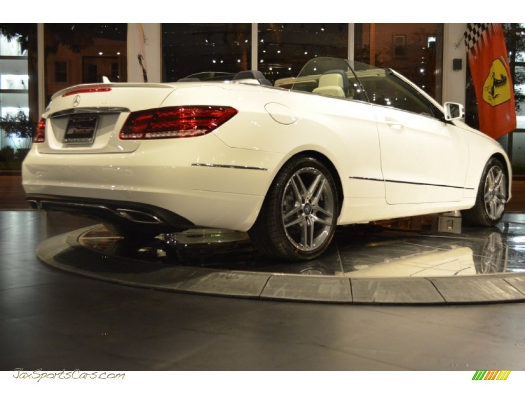 2014 E 350 Cabriolet - Diamond White Metallic / Silk Beige/Espresso Brown photo #18