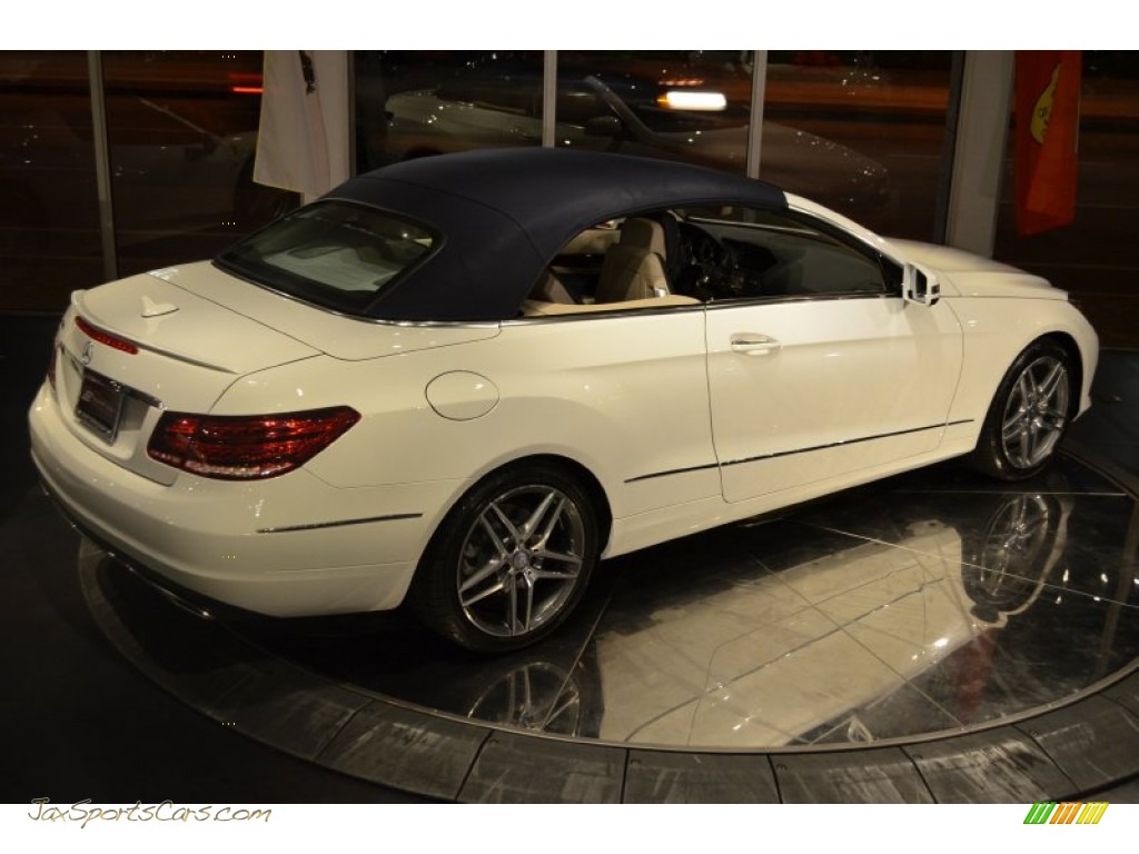 2014 E 350 Cabriolet - Diamond White Metallic / Silk Beige/Espresso Brown photo #35