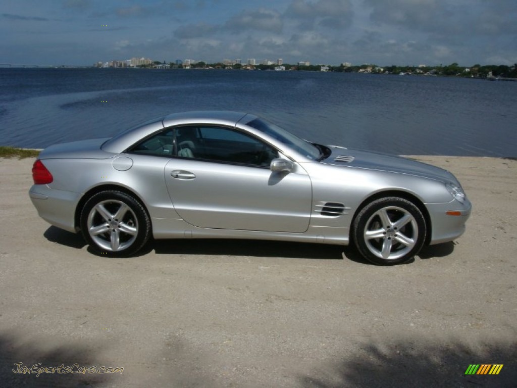 2004 SL 500 Roadster - Brilliant Silver Metallic / Stone photo #20