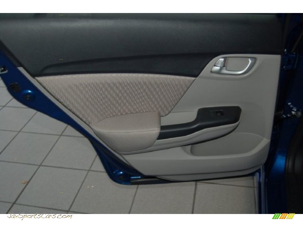 2015 Civic EX Sedan - Dyno Blue Pearl / Gray photo #20