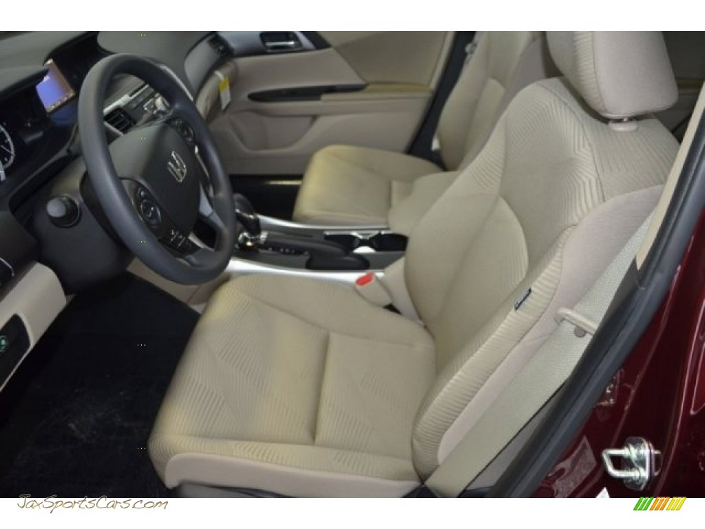 2015 Accord LX Sedan - Basque Red Pearl II / Ivory photo #10